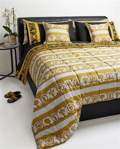 versace bedroom furniture set|Versace comforter set queen.